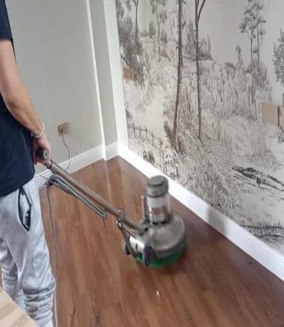Wood floor buffing, Metro Manila