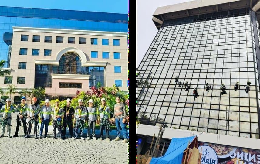 RSD crew in front of Kingscourt Building, Makati